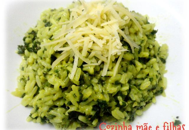 Arroz com espinafre