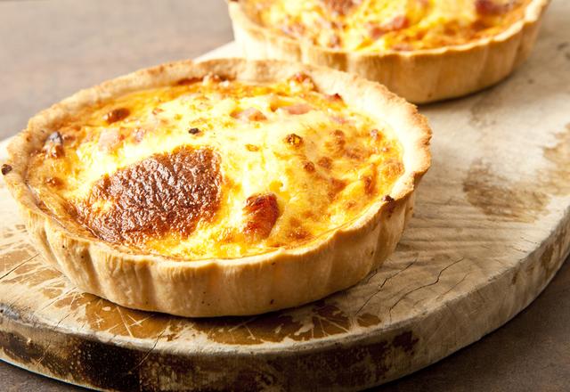 Quiche de presunto e queijo do Glauco