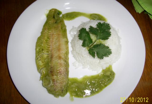 Filé Peixe ao Molho Verde