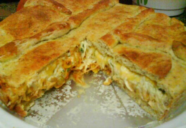 Torta salgada 2 recheios