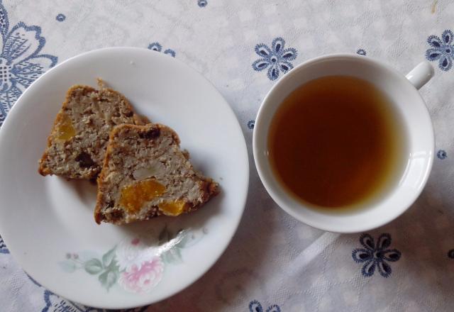 Bolo de banana e aveia