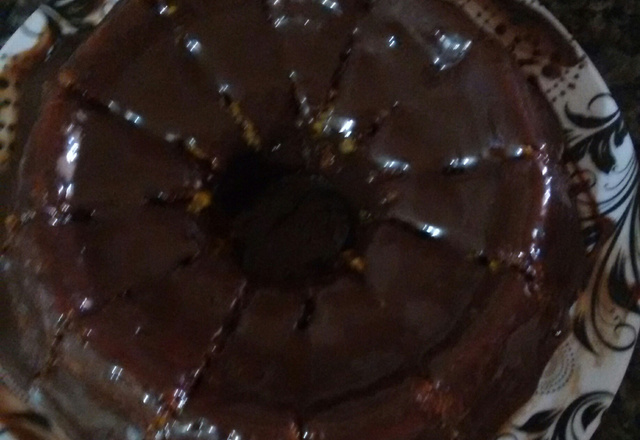 Bolo de cenoura com brigadeiro mole