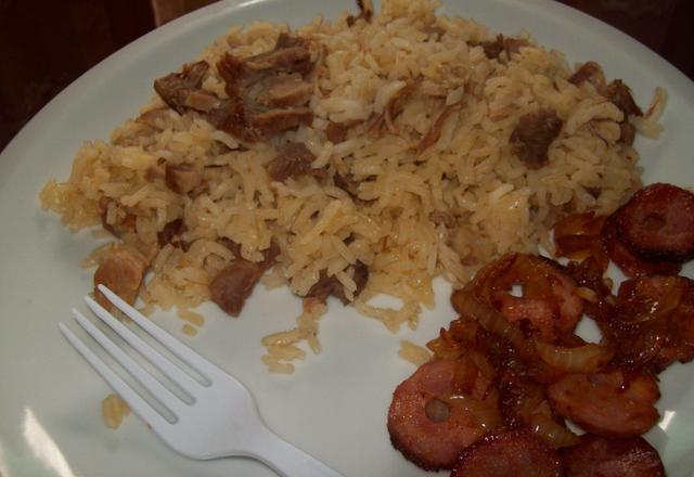 Arroz de churrasco de domingo