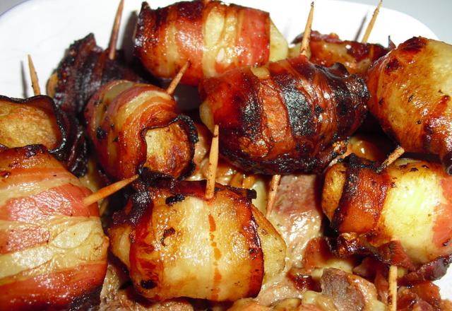 Batata assada com bacon