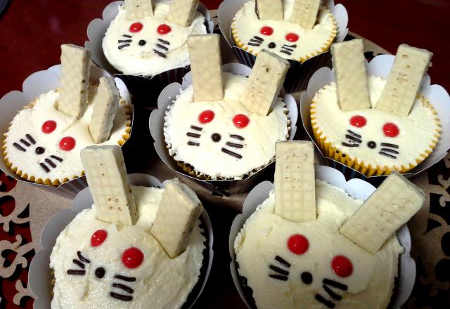 Cupcake coelhinho de Páscoa