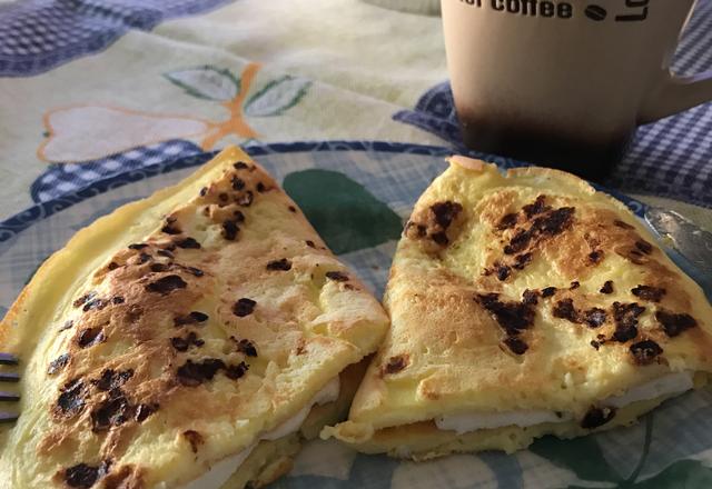 Crepioca (sabor pão de queijo)