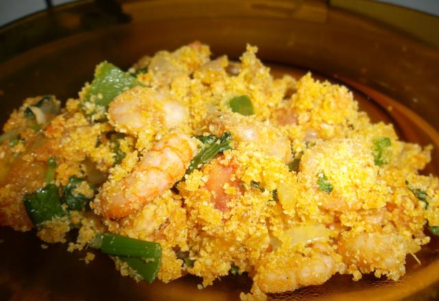 Farofa de camarão