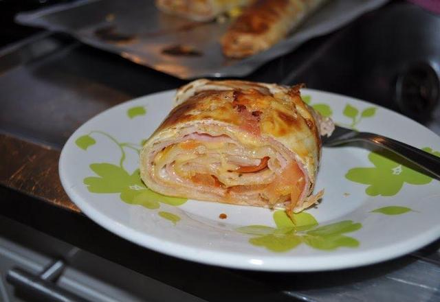 Rocambole de massa de Pastel