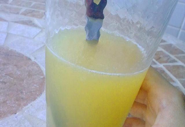 Chá gelado com frutas