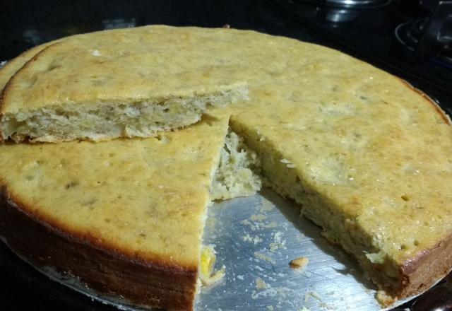 Bolo de banana para preguiçoso