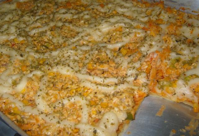 Pizza caseira com fermento quimico