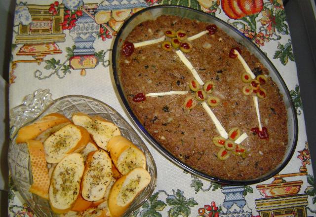 Quibe de forno recheado com ricota do Lúcio Cezar