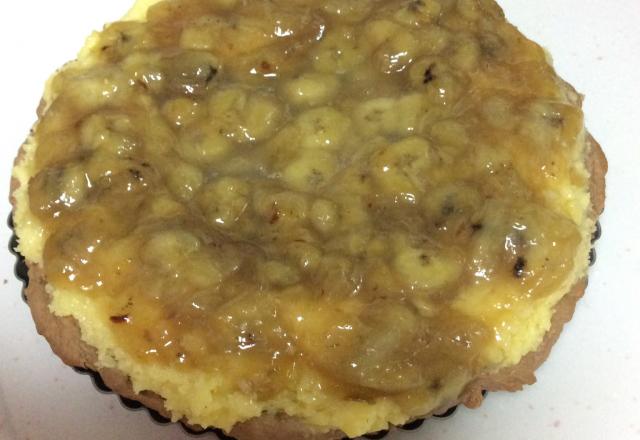 Torta de coco com banana