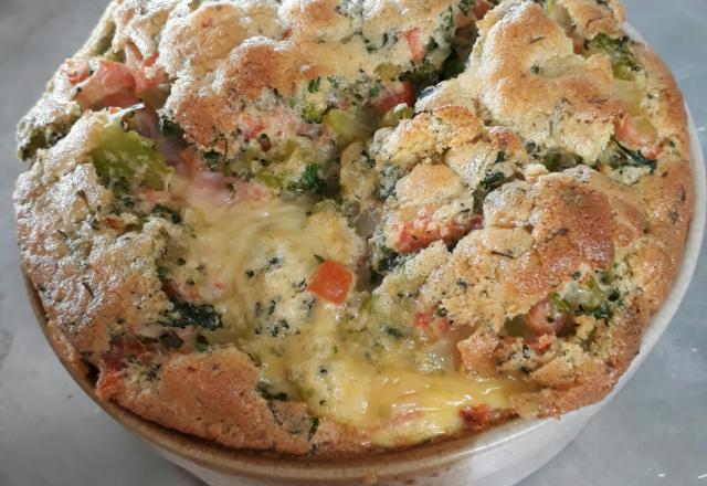 Omelete de forno com brócolis e queijo fofinho e fácil