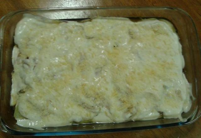 Batata gratinada com atum