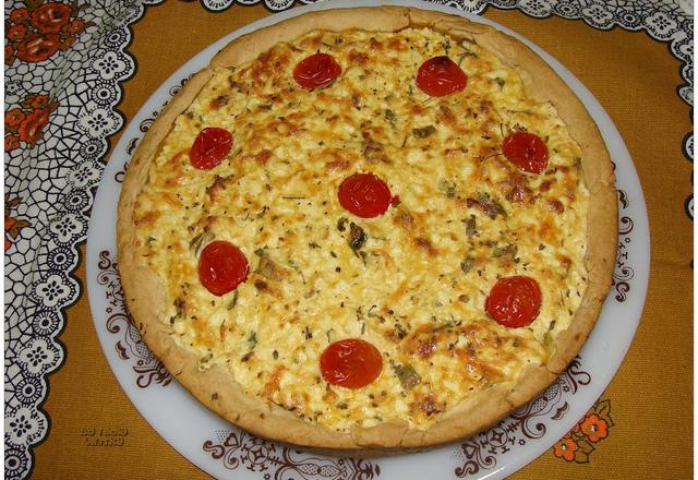 Quiche quatro queijos