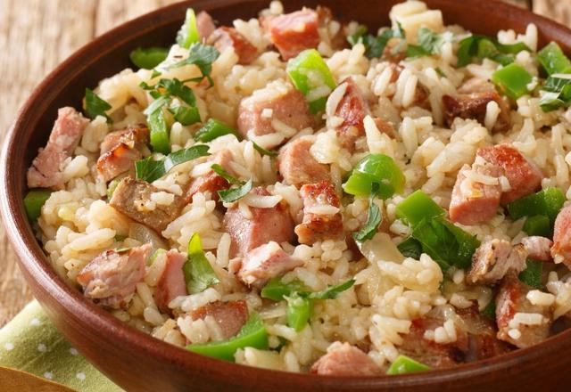 Arroz carreteiro delícia (com sobras de churrasco)