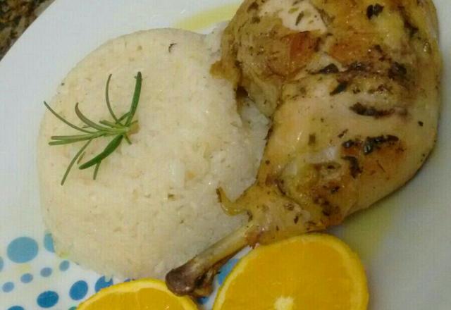 Frango Assado com Laranja