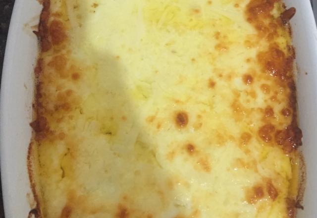 Camarão gratinado da Inara
