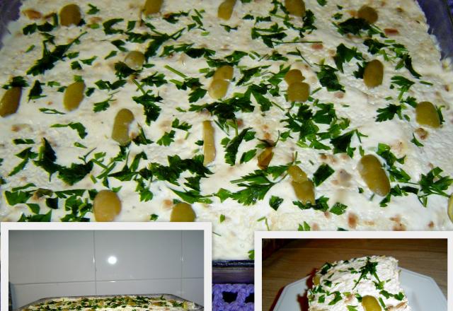 Torta de pão de forma do Lúcio Cezar