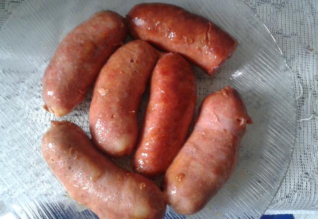 Linguiça de churrasco na panela de pressão