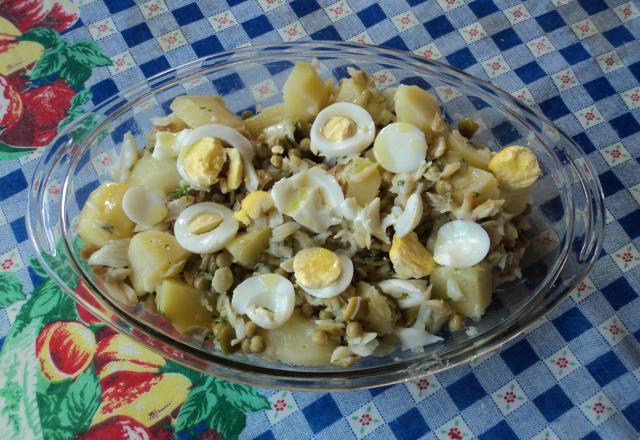 Salada de bacalhau rápida