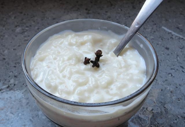 Aroz doce com leite em pó