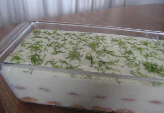 Pavê de limão com leite em pó