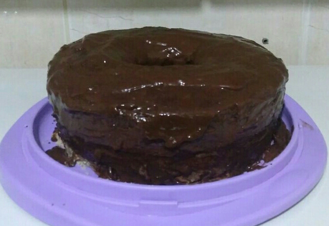 Bolo de chocolate simples