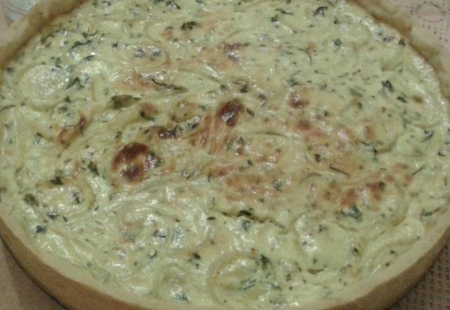 Quiche fácil de cebola