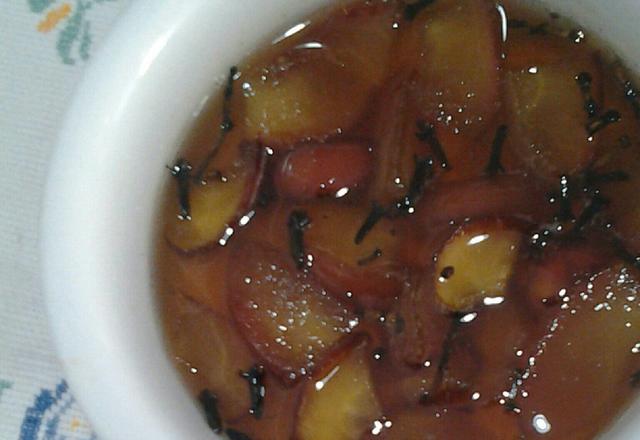Maçã caramelada