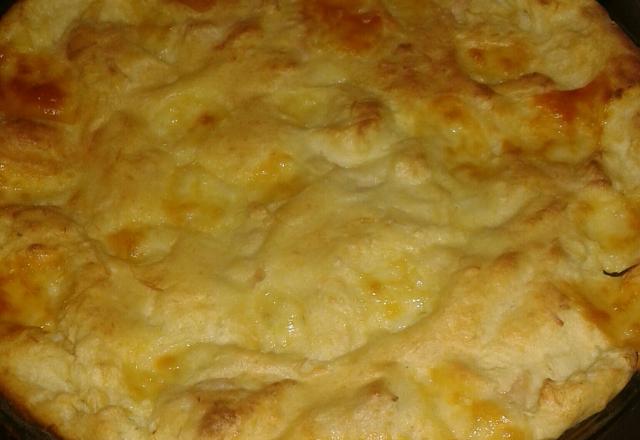 Souflé de queijo e presunto