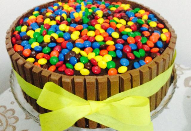 Bolo de Kit Kat à minha moda