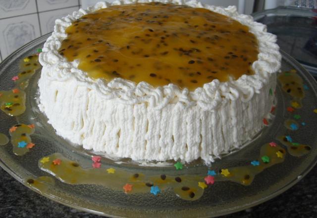 Bolo chiffon de maracujá