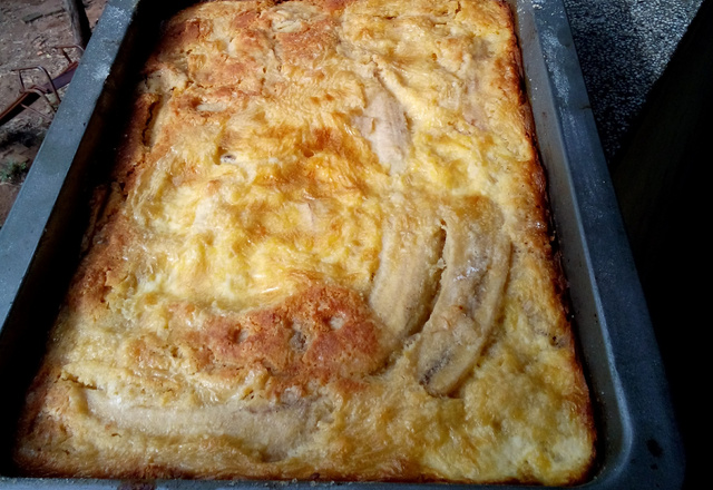 Torta de banana (massa seca)