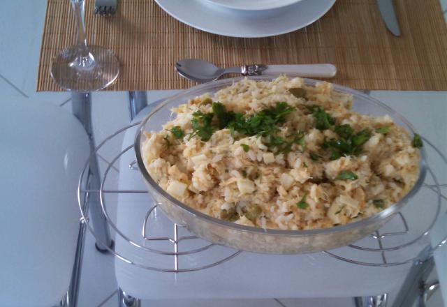 Risoto de bacalhau