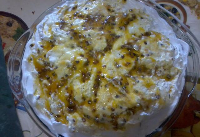 Bolo de chocolate com maracujá