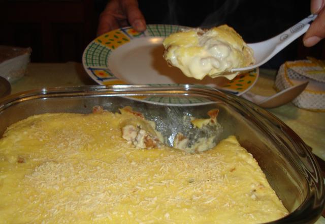 Escondidinho de sobra de carne assada