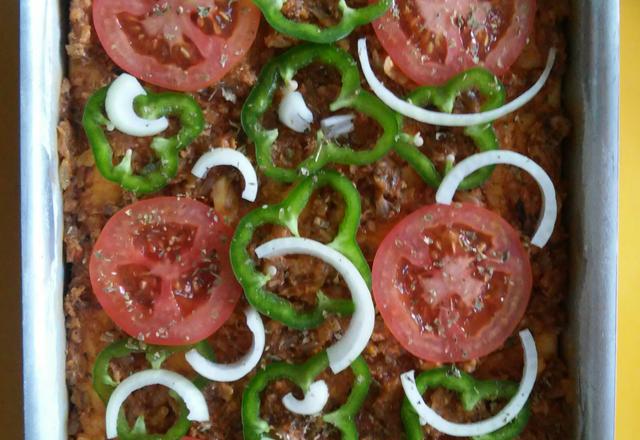 Massa de pizza simples