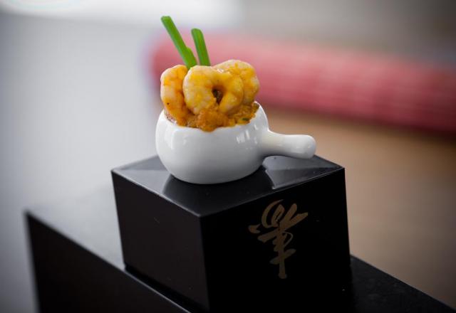 Escondidinho de camarão com kani