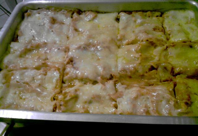 Lasanha de frango cremosa
