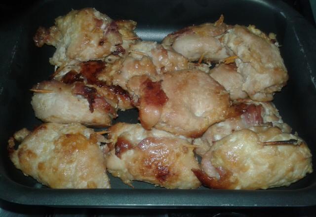 Bife a rolê de frango