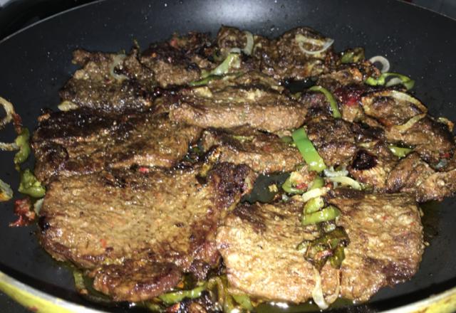 Bife na panela de pressão