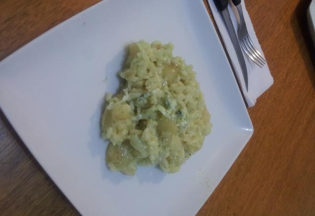 Risoto de gorgonzola e pêra