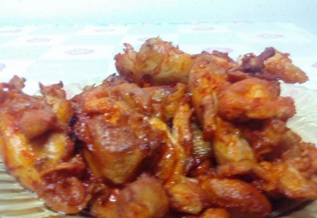 Coxa e sobrecoxa frita à la Bruna