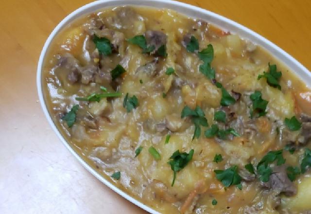 Mandioca com carne seca