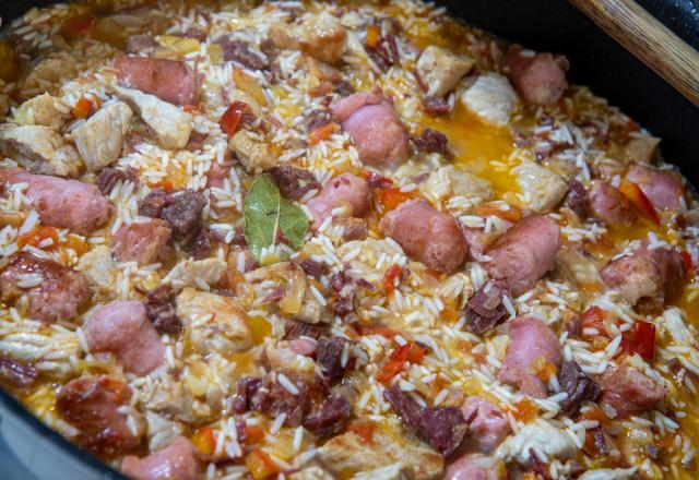 Arroz carreteiro delícia (com sobras de churrasco)