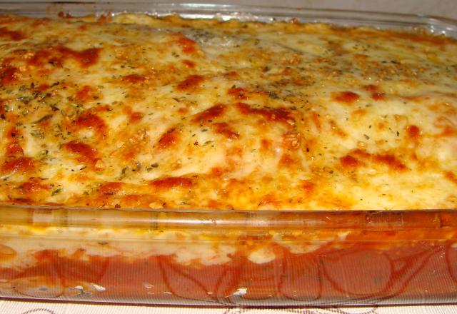 Salmão gratinado com batatas