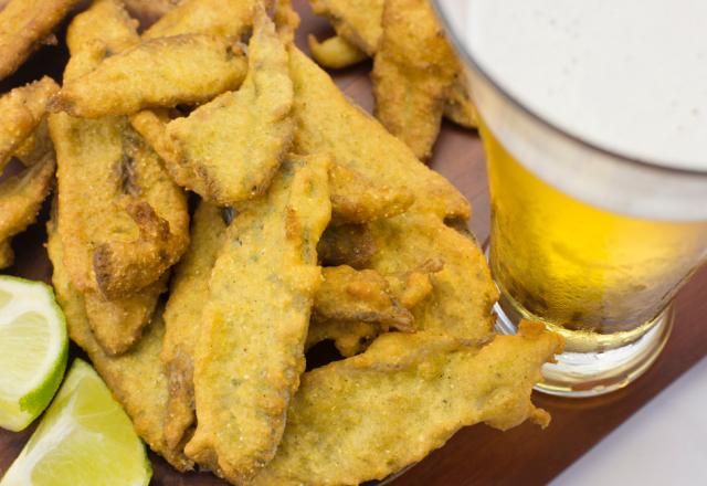 Peixe frito vegano