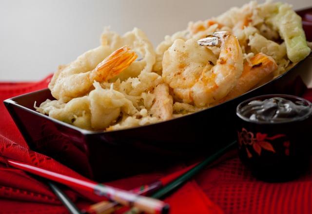 Tempura de camarão